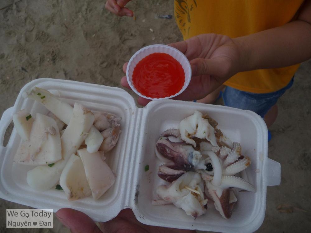 Mực nang luộc