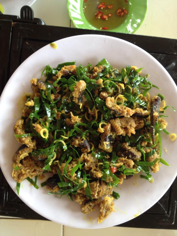 Rắn xào lá nghệ