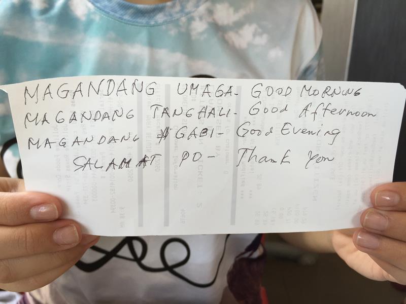 Câu nói thông dụng Philippines