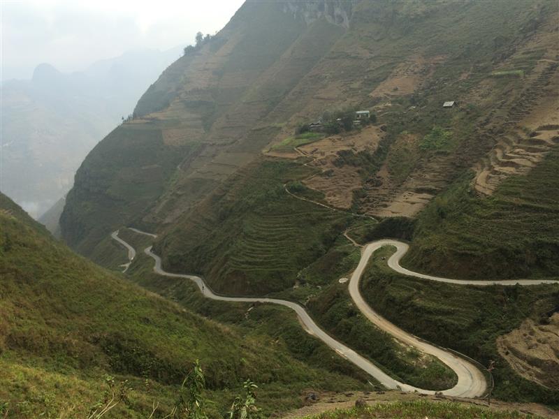 Cảnh trên đường đi từ Mèo Vạc về Hà Giang