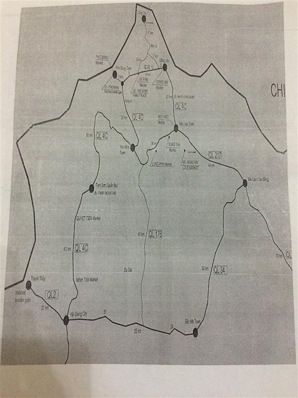 Bản đồ du lịch Hà Giang