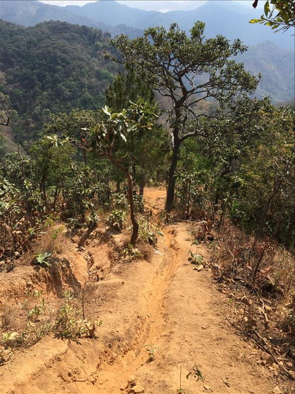 Con dốc dài đến thác 7 tầng