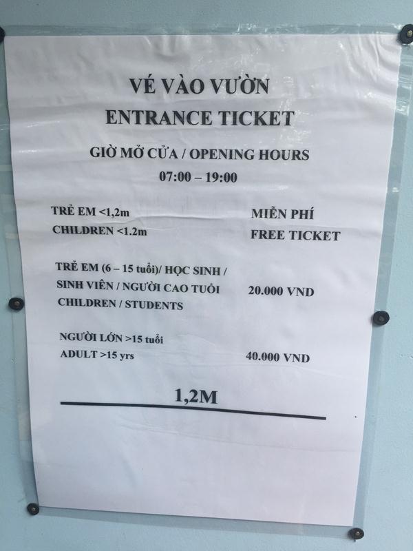 Giá vé Nam Cát Tiên