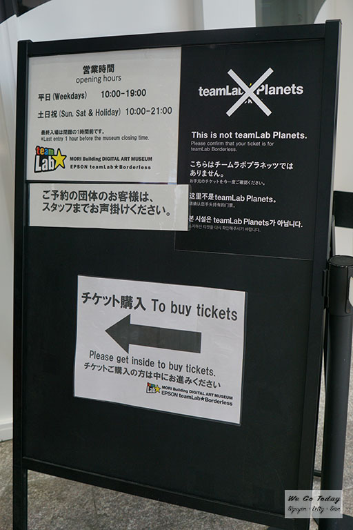 Hướng dẫn đường vào quầy mua vé