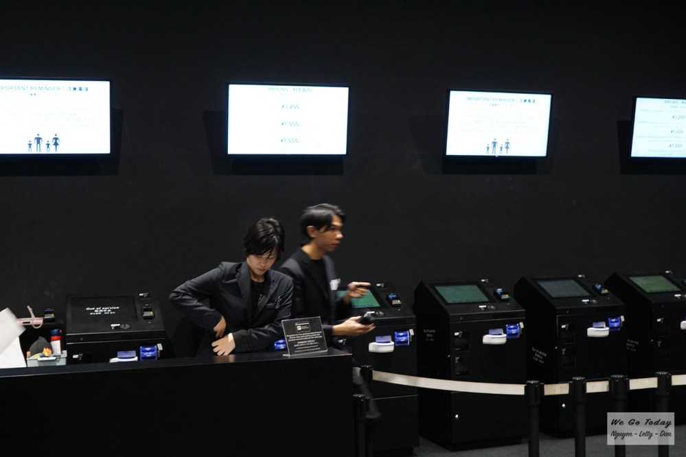 Quầy bán vé vào bảo tàng Teamlab Borderless