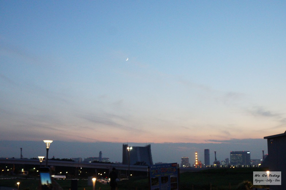 Buổi chiều ở vịnh Odaiba