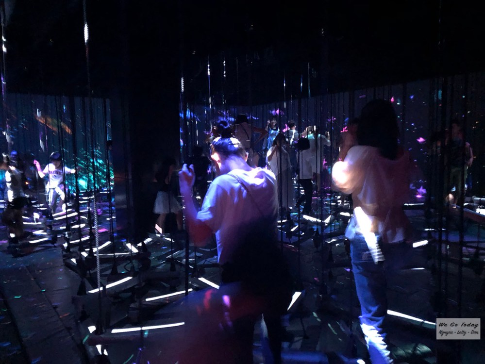 Khu trò chơi vận động ở tầng 2 của Teamlab Borderless