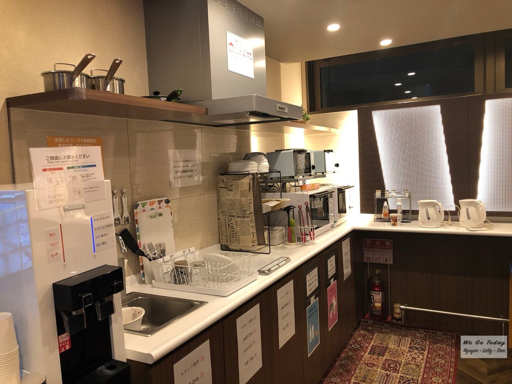 DJ Hostel Ginza - khu bếp