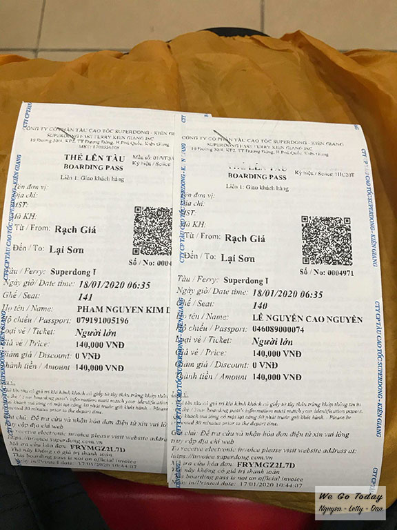 Vé tàu Superdong đi từ Kiên Giang đến Hòn Sơn