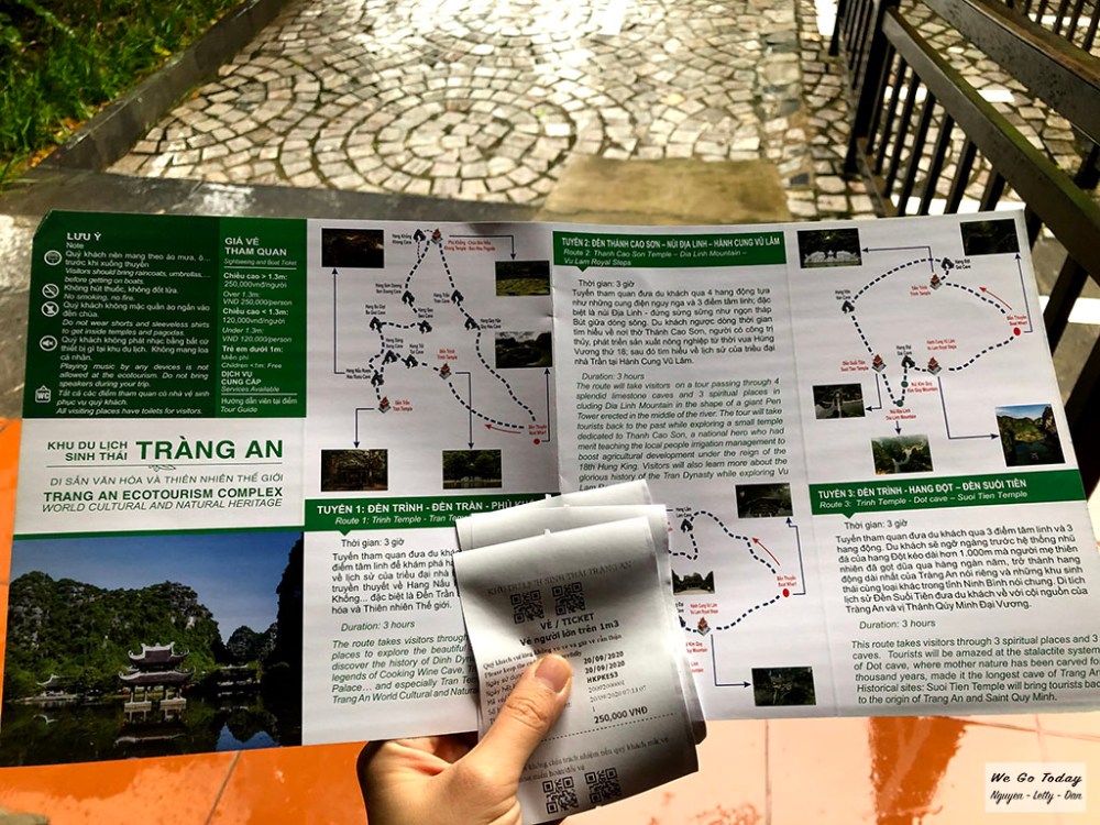 Vé và bản đồ Bến thuyền Tràng An